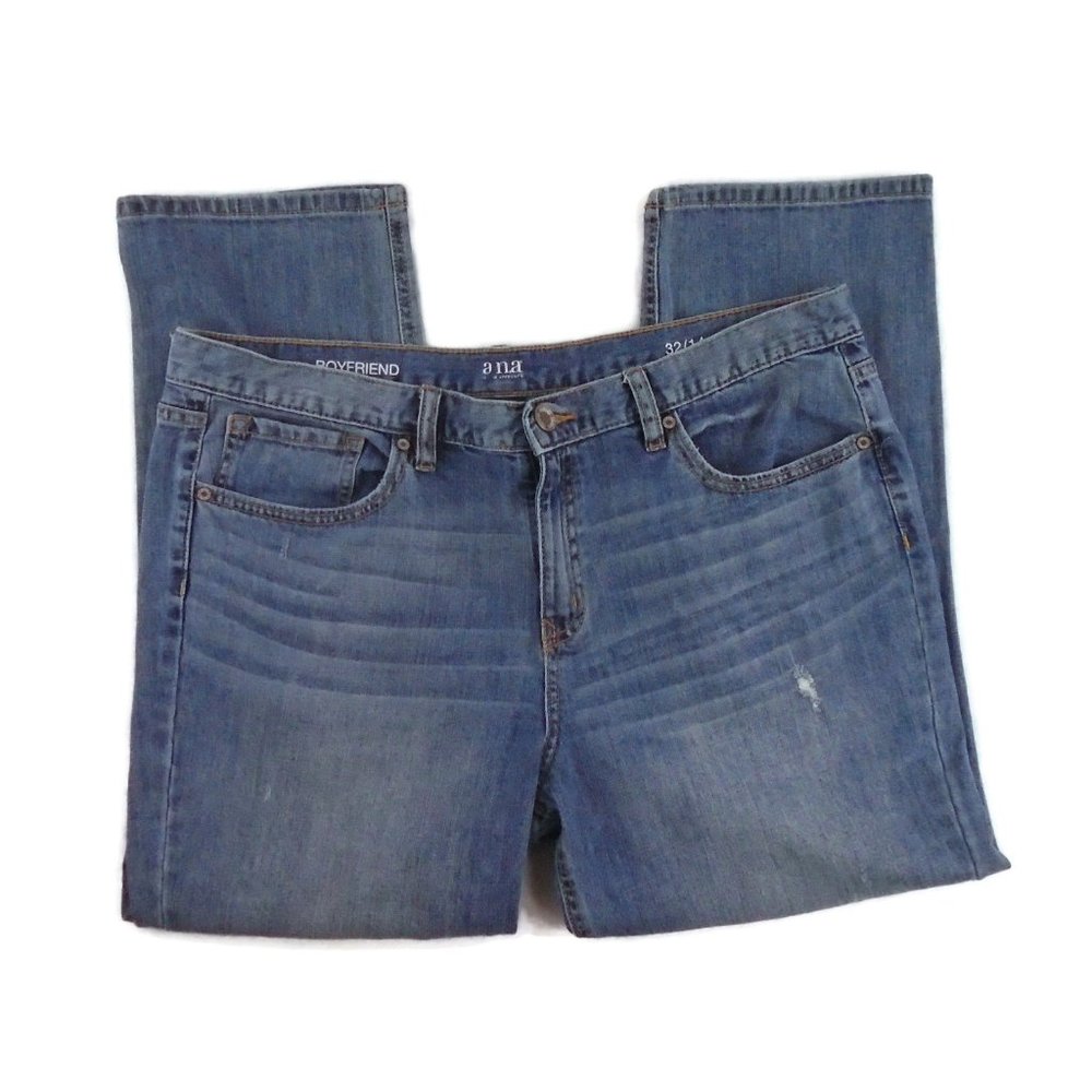 a.n.a Boyfriend Jeans 14 Distressed 26 Inseam